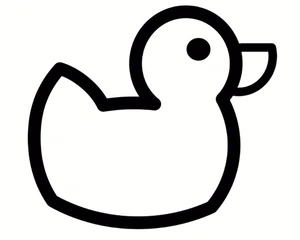 A Duck Coloring Page for Children Coloring Page