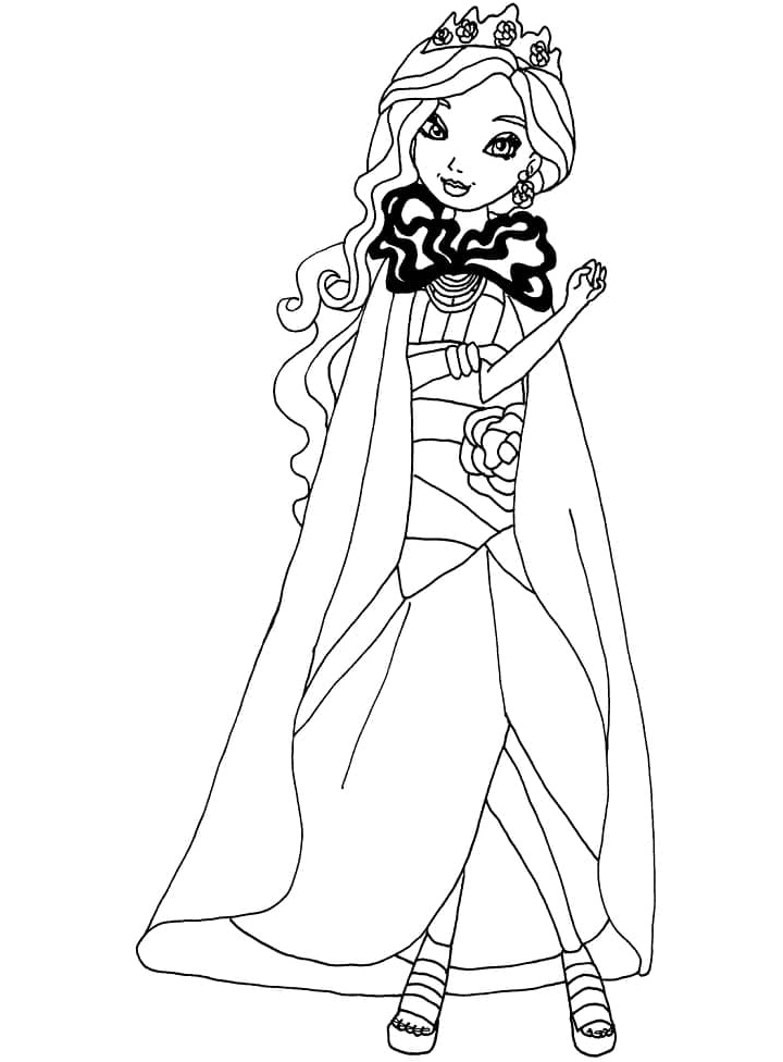 Ever After High's Briar Beauty Coloring Page