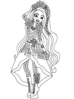 Holly O’Hair from Ever After High Coloring Page