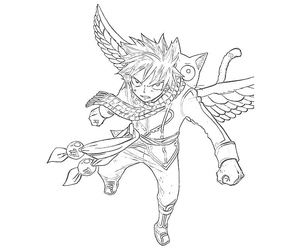 Fairy Tail Coloring Page: Natsu Dragneel