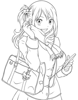 Lucy Heartfilia, a character from the anime series Fairy Tail.