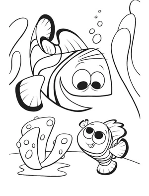 Communication Between Father and Son Coloring Page