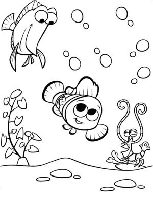 Creatures of the Deep Blue Sea Coloring Page