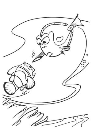 Friends' Conflicts Coloring Page