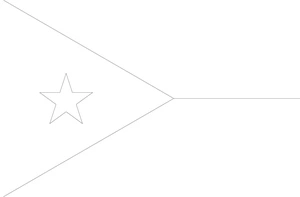 Flag of Djibouti Coloring Page