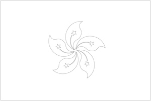 Hong Kong Flag Coloring Page