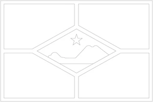 St. Eustachius Flag Coloring Page