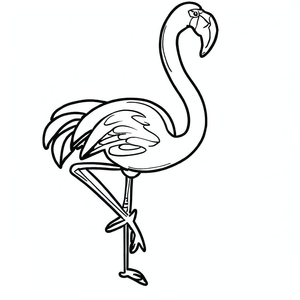 Flamingo Coloring Page
