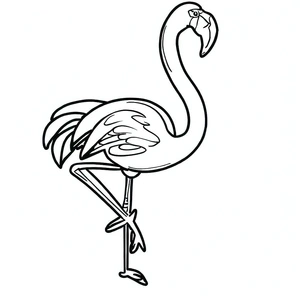 Flamingo Coloring Page Coloring Page