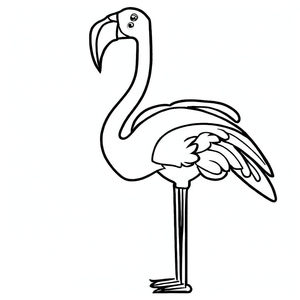 Flamingo Standing Tall