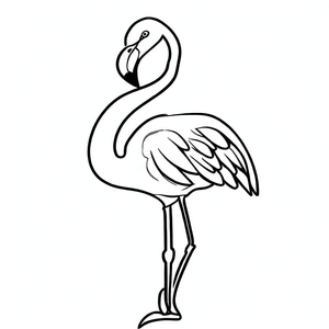 Printable Flamingo Coloring Page