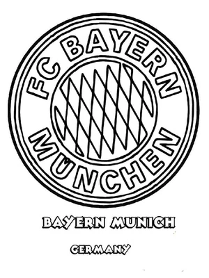 Bayern Munich Soccer Team Coloring Page
