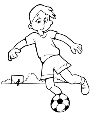 Printable Football Coloring Page