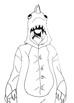 Free Fire Dino Coloring Page