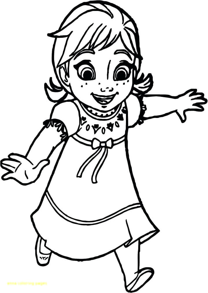 Anna, the Princess Coloring Page