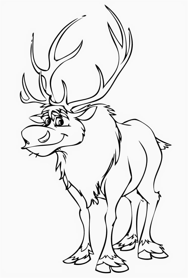 Disney Frozen - Sven Coloring Page