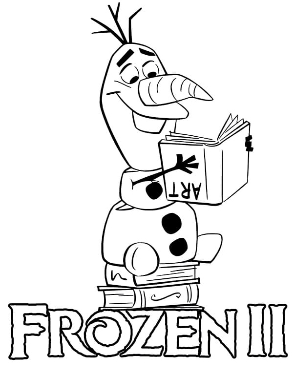 Olaf from Frozen 2 Coloring Page