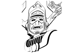 Galactus and the Silver Surfer