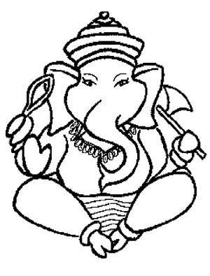 Ganesha the Lord Coloring Page