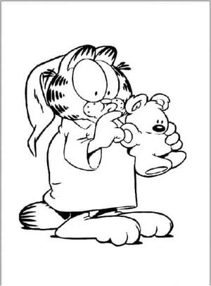 Garfield and His Friend in Pajamas