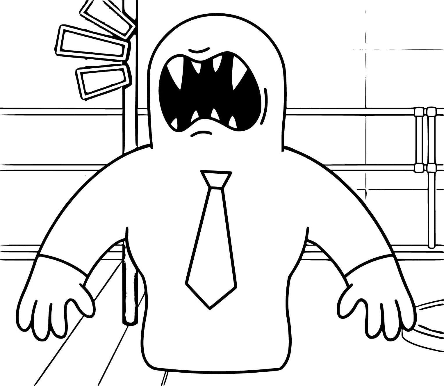 Dadadoo of the Banban Garden Coloring Page