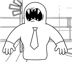 Dadadoo of the Banban Garden Coloring Page