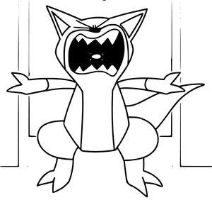 Ferociously Furious Felineosaurus Coloring Page