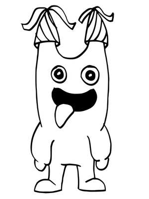 Little Banban Coloring Page