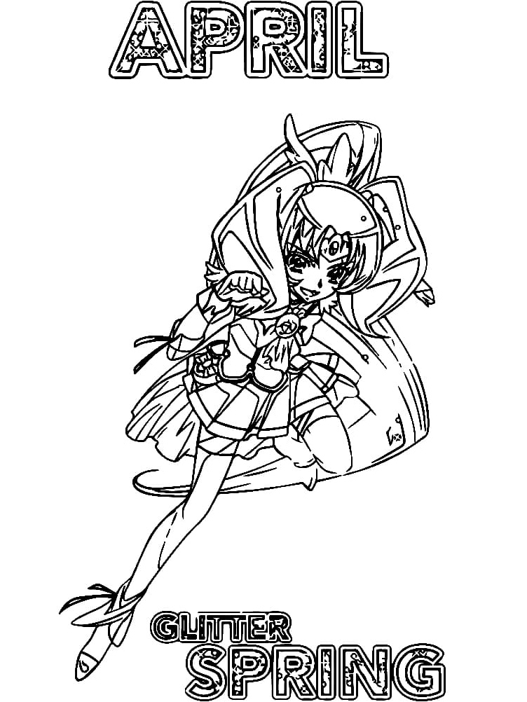 Sparkling Spring Coloring Page