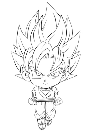 Furious Chibi Goku