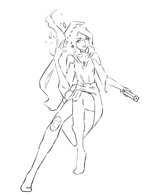 Sage, the Agent in Valorant Coloring Page