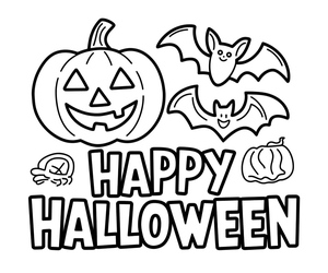 Halloween Fun Coloring Page