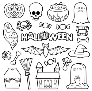 Spooky Halloween Symbols
