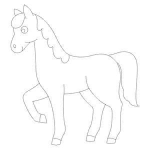 Horse Tracing Activity Page