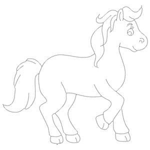 Whimsical Horse Trace