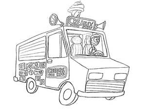 Ice Cream Truck Coloring Page Number 17