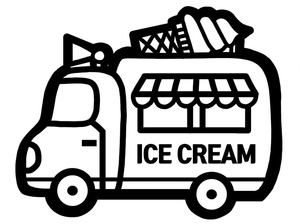 Ice Cream Truck Coloring Page - Sheet 15