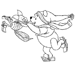 Ice Skating Adventure with Piglet and Pooh