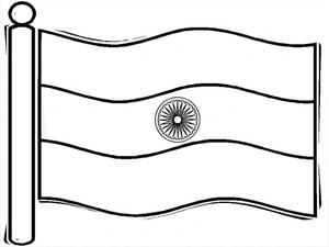 Printable India Flag Coloring Page Coloring Page