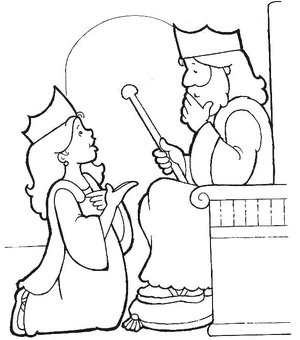 Printable King and Queen Coloring Page