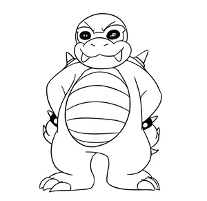 Picture of Roy Koopa Coloring Page