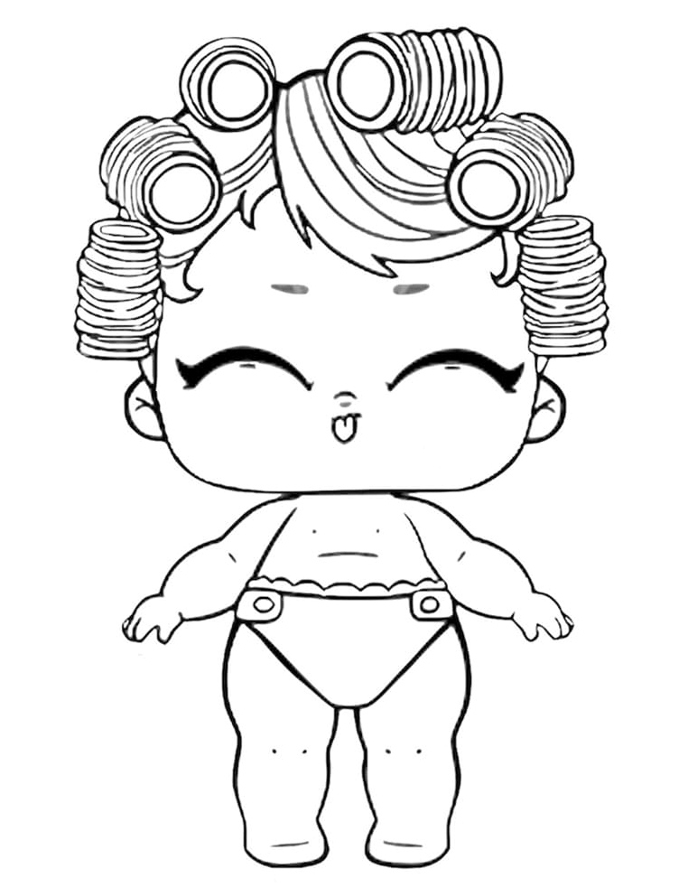 Babydoll Lil LOL Surprise Doll Coloring Page