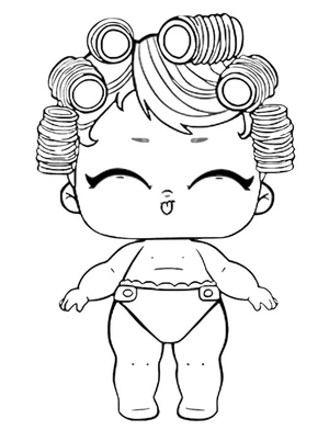 Babydoll Lil LOL Surprise Doll Coloring Page