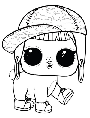 Bunny Hun LOL Pets Coloring Page