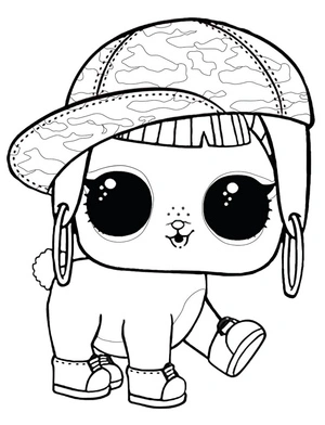 Bunny Hun LOL Pets Coloring Page Coloring Page