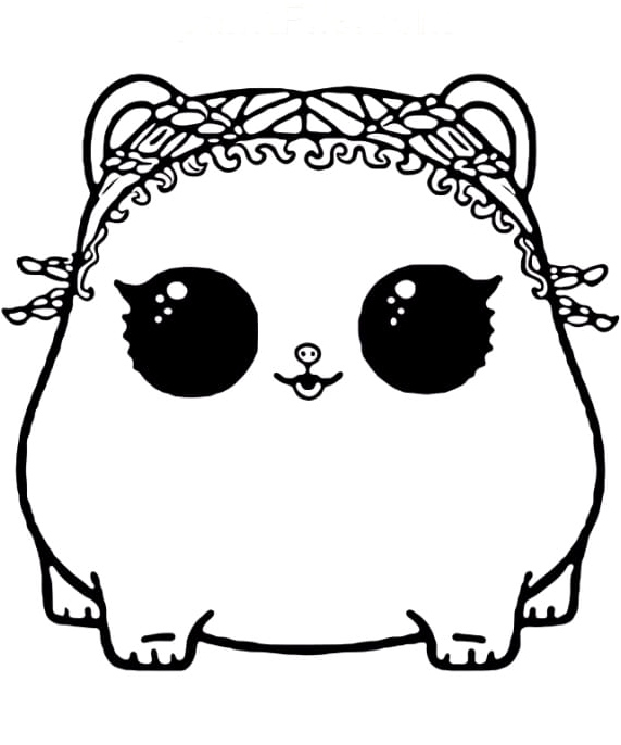Coco Hammy from the LOL Surprise Pets Coloring Page