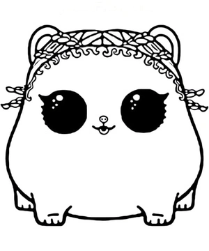 Coco Hammy from the LOL Surprise Pets Coloring Page