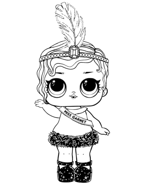 Garnet from the LOL Surprise Collection Coloring Page