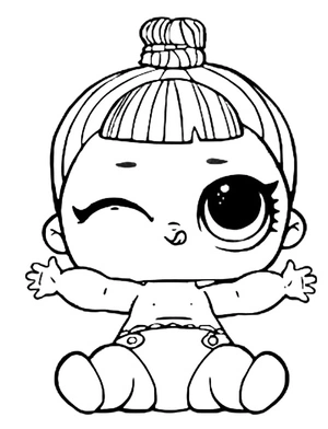 Genie the LOL Surprise Doll Coloring Page