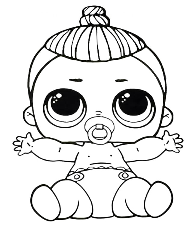 Lil Caddy Boi from LOL Surprise Coloring Page